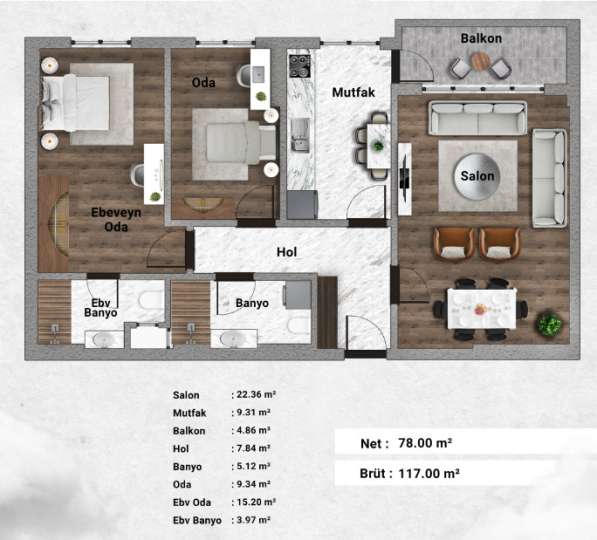 3-к. квартира 117м² Турция, Стамбул, Багджилар в фото 10