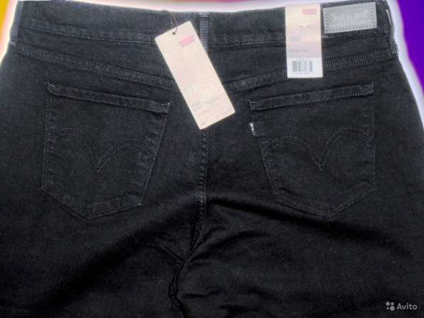 Красивые черные джинсы Levis 505, W31L32 в Москве фото 4