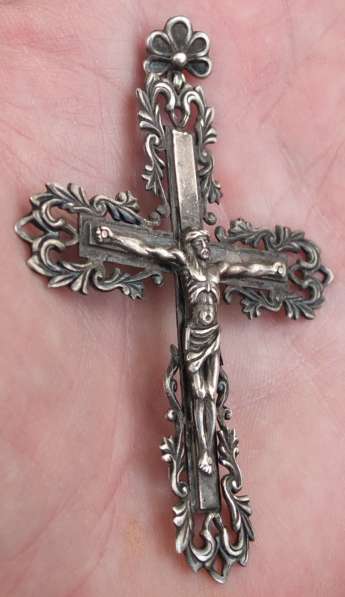 Серебряный крест распятие, серебро 875 проба в Ставрополе фото 4
