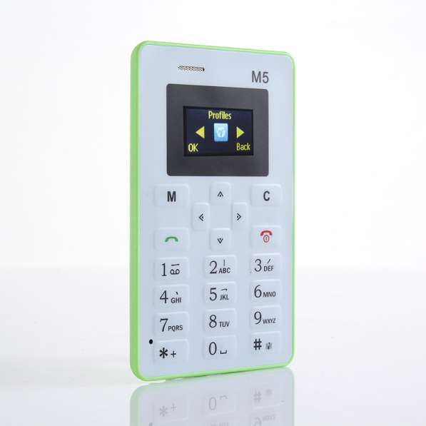 Мини мобильный телефон AIEK M5 с кредитную карточку в фото 4