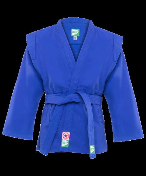 Куртка для самбо JS-302, синяя, р.0/130 в Сочи фото 3