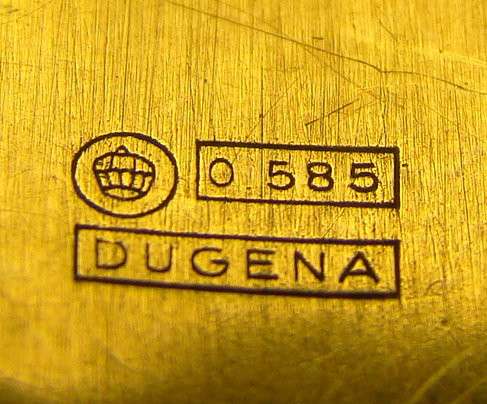 Часы золотые старинные женские DUGENA (J335) в Москве