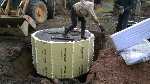 Септики дренажи кессоны колдцы фундамент в Красноярске фото 9