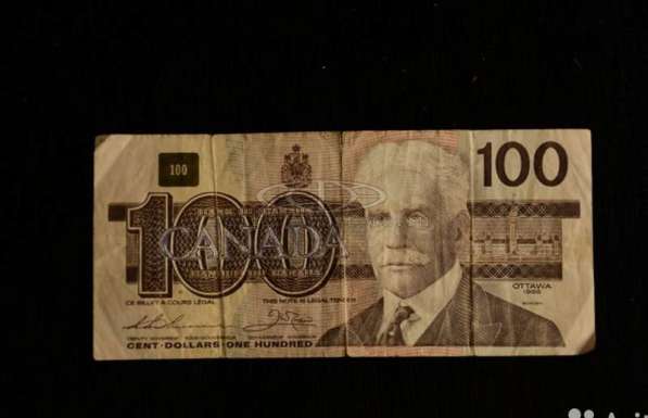 Банкнота 100 CAD