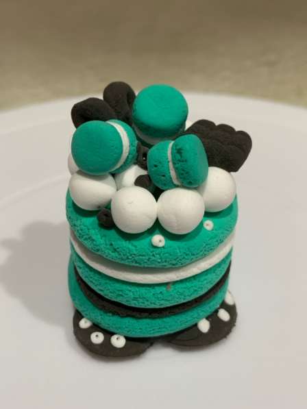 Пирожное из воздушного пластилина Покрытое лаком в Казани фото 7