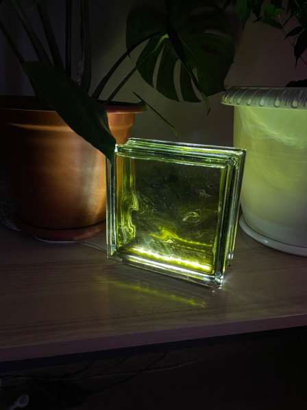 Светильник из стеклоблока в Саратове фото 3