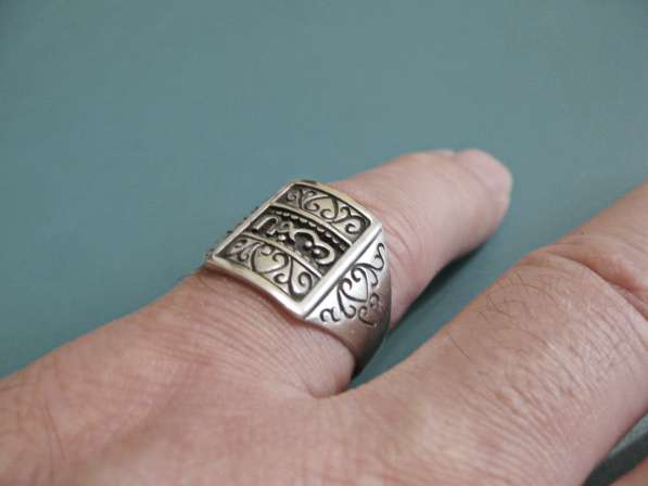 Кольцо (серебро) с арабской надписью в фото 5