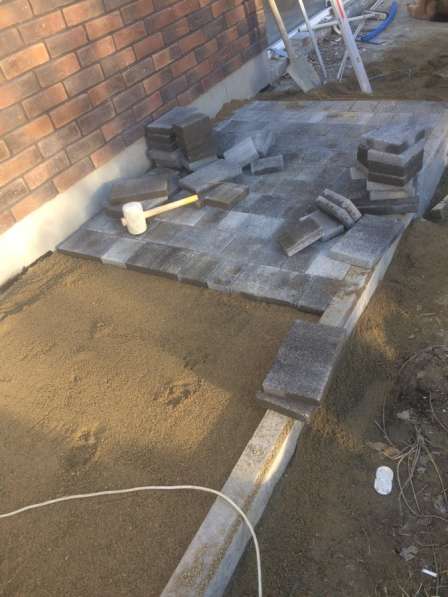 Укладка брусчатки и бордюров бетонных в Сочи фото 5