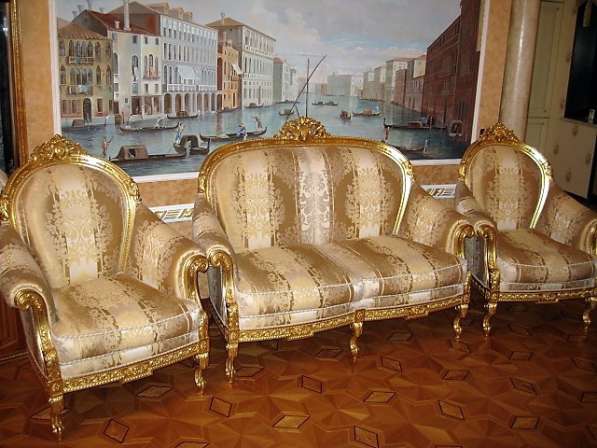 Диван кресла из золота Turri Otello Италия в Москве фото 5