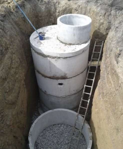 Септик бетонные кольца 6.9м3 для канализации в частный дом в Тюмени фото 3