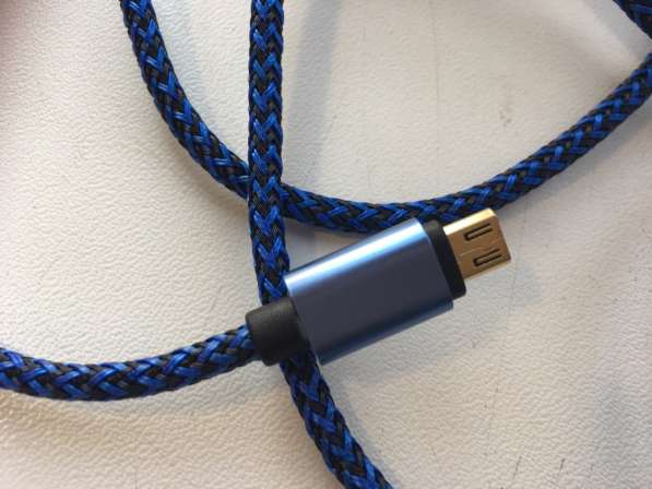 Micro USB 2.0 шнур зарядка нейлоновый переплет (1, 2, 3 м) в фото 4