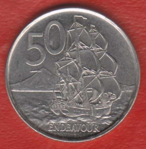 Новая Зеландия 50 центов 2006 г. новый тип магнитная Оттава