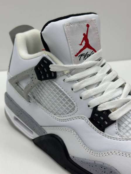 Купить кроссовки весенние Nike Air Jordan 4 White Cement в Москве фото 6