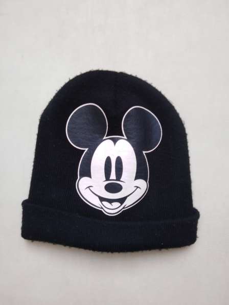 Шапка Mickey Mouse черная осень-зима 13-14 лет