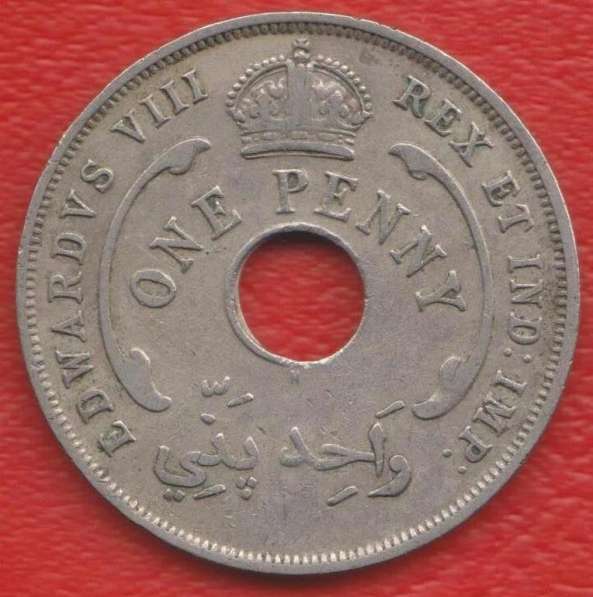 Британская Западная Африка 1 пенни 1936 г. H Эдуард VIII