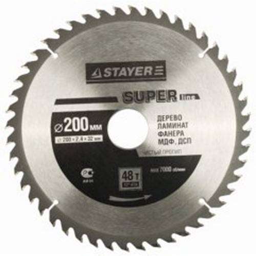 Диск пильный по дереву STAYER MASTER SUPER-Line 3682-210-30-48