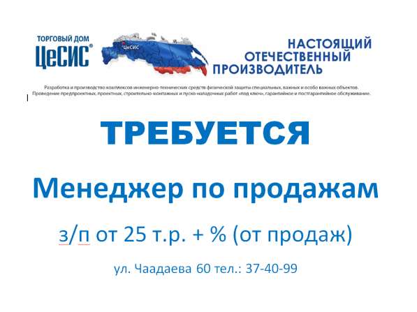 Менеджер по продажам в Пензе