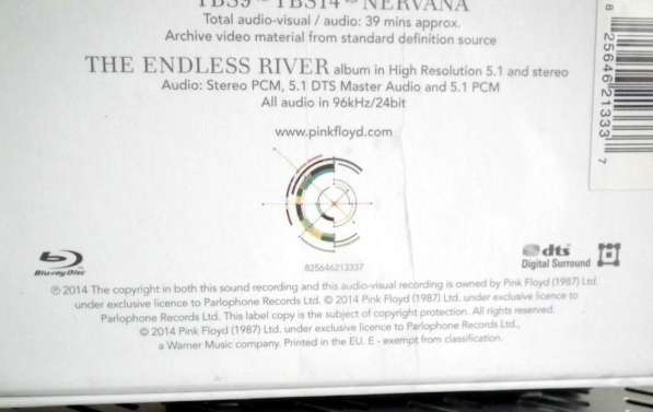 Pink Floyd. The Endless River.2014.CD+Blu-Ray+2Tb. Flac в Магнитогорске фото 8