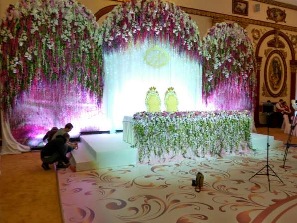 Украшение свадьбы цветами и декором в Москве фото 3