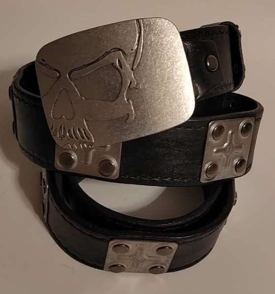 Ремень байкерский мужской кожаный в Ярославле фото 9