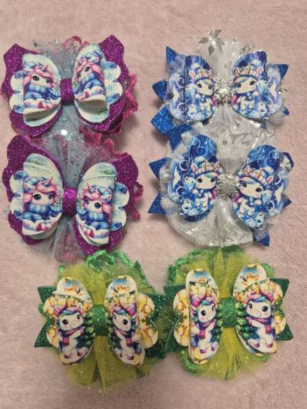 Зимние бантики для девочек в Москве фото 14