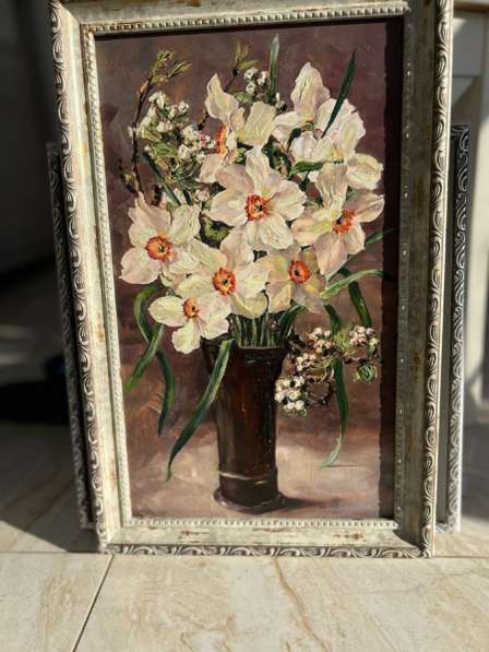 Нарциссы картина маслом