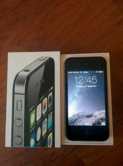 сотовый телефон iPhone 4s black