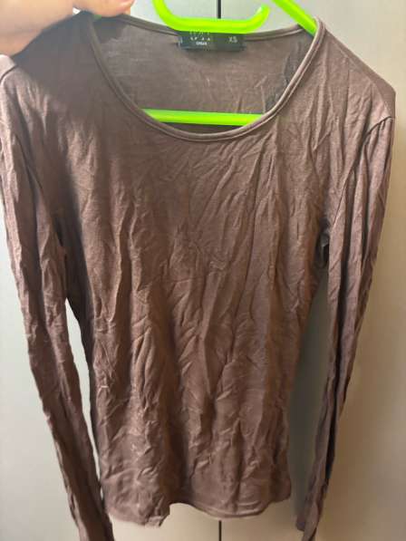 Лонгслив женский коричневый