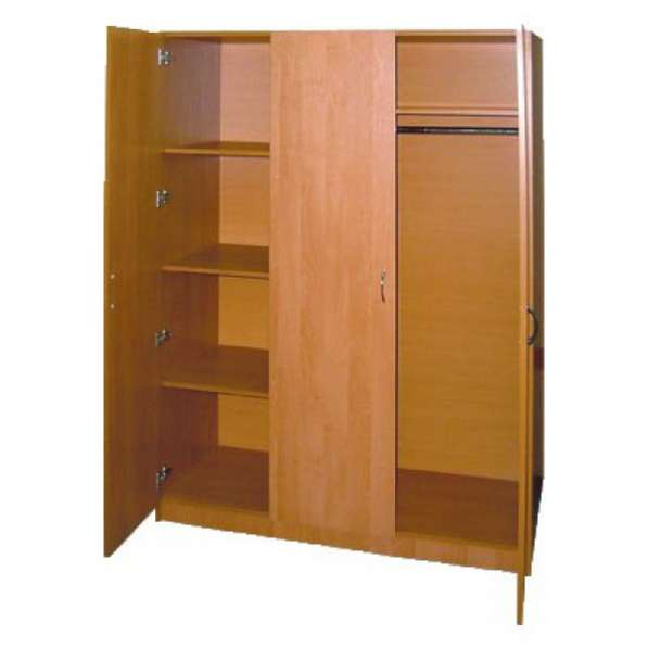 Шкаф для одежды ДСП трехдверный с антресолью комбинированны в Екатеринбурге