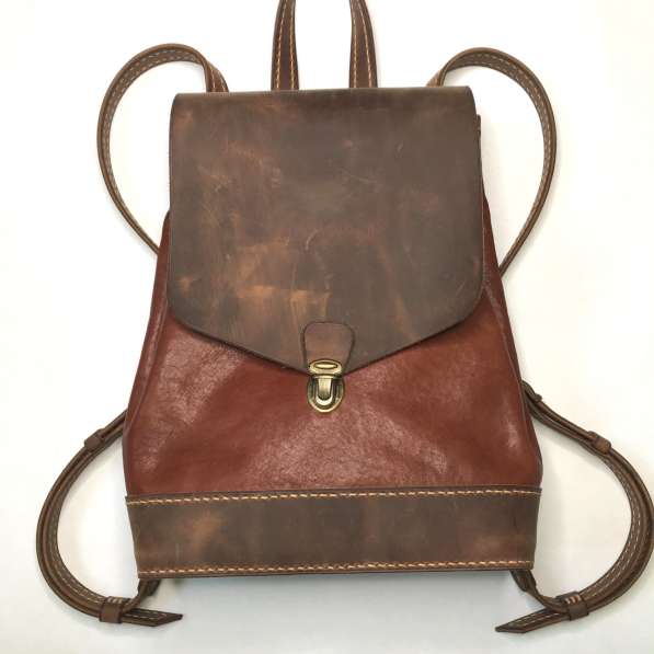 Женский рюкзак из натуральной кожи ручной работы в Краснодаре