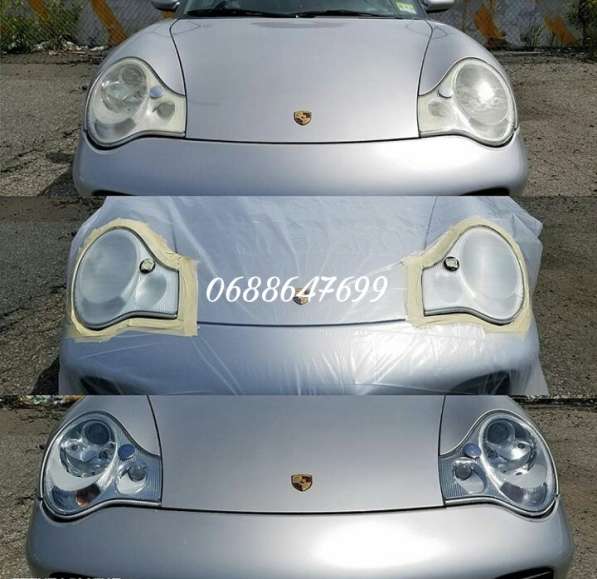 Полировка и бронирования фар в фото 3