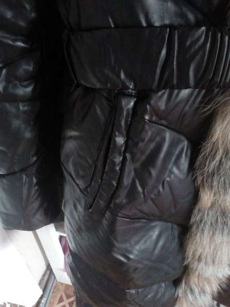 Продам женский зимний кожанный пуховик в Кемерове