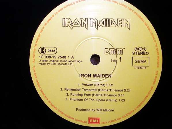 Пластинка Iron Maiden ‎– Iron Maiden в Санкт-Петербурге