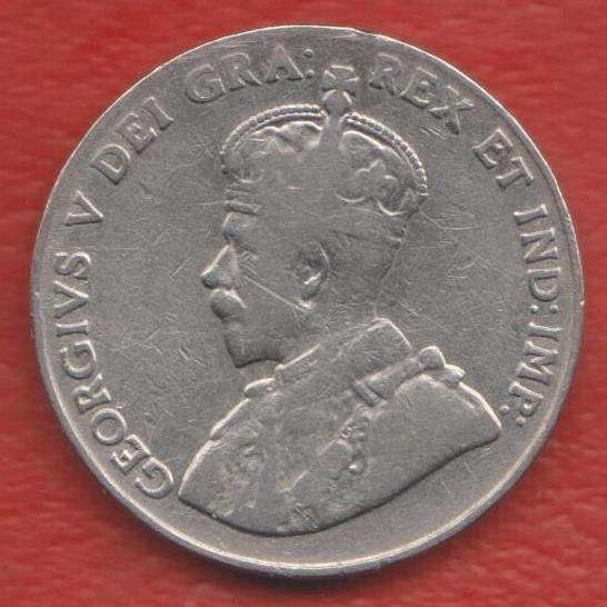 Канада 5 центов 1928 г. Георг V в Орле