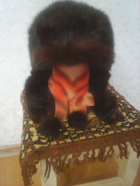 Норковая женская шапка-ушанка в Валуйках фото 3