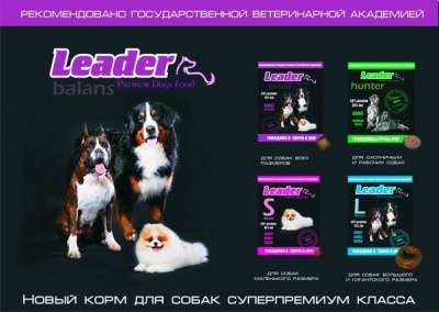 Корм для собак LEADER в Воронеже!