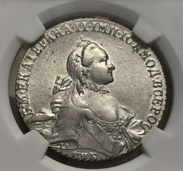 Рубль 1764 СПБ ТI-ЯI MS61++