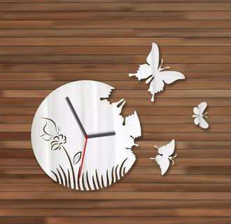 Настенные часы "Бабочки" в Кемерове фото 3