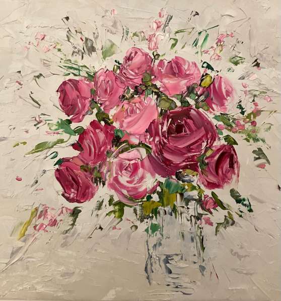 Картина маслом Цветы Маслихинлм