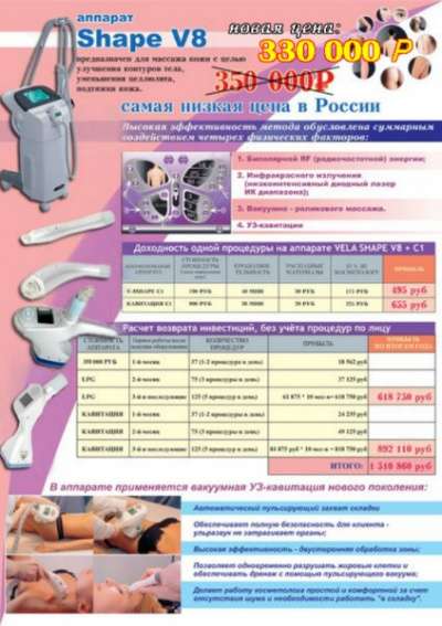 Косметологический аппарат Shape V8 в Челябинске
