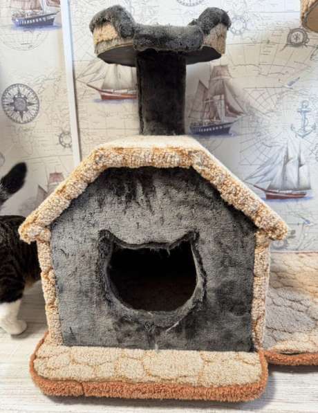 Домик для кошки ручной работы в Мурманске фото 3