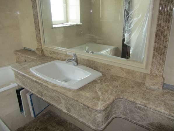 Столешницы для ванных из натурального камня мрамор гранит в Жуковском фото 13
