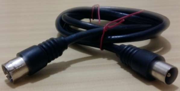 Шнур антенный коаксиальный кабель для видеомагнитофона