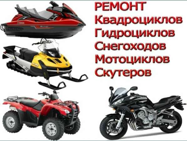 Ремонт квадроциклов, мотоциклов, гидроциклов, снегоходов