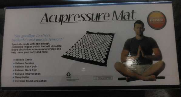 Акупунктурный коврик Acupressure Mat в 