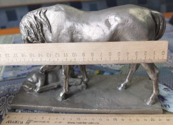 Силуминовая статуэтка Лошадь с жеребёнком, металл силумин в Ставрополе фото 4