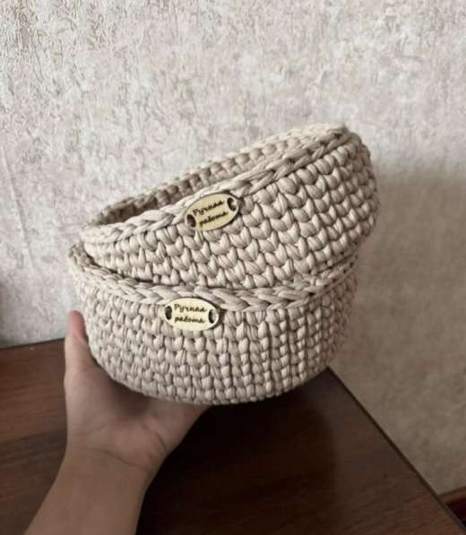 Вязаные корзинки в Абакане