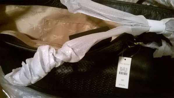 Новая 46*28 см 100% кожа черная сумка с перфорацией(USA) в Москве фото 3