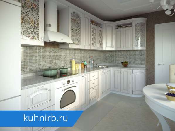 Кухня с фасадами из эмали в Подольске фото 3