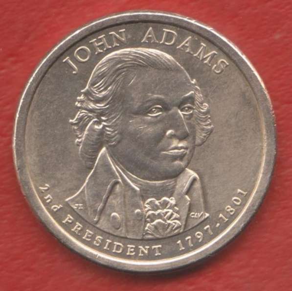 США 1 доллар 2007 г. 2 президент Джон Адамс P Филадельфия